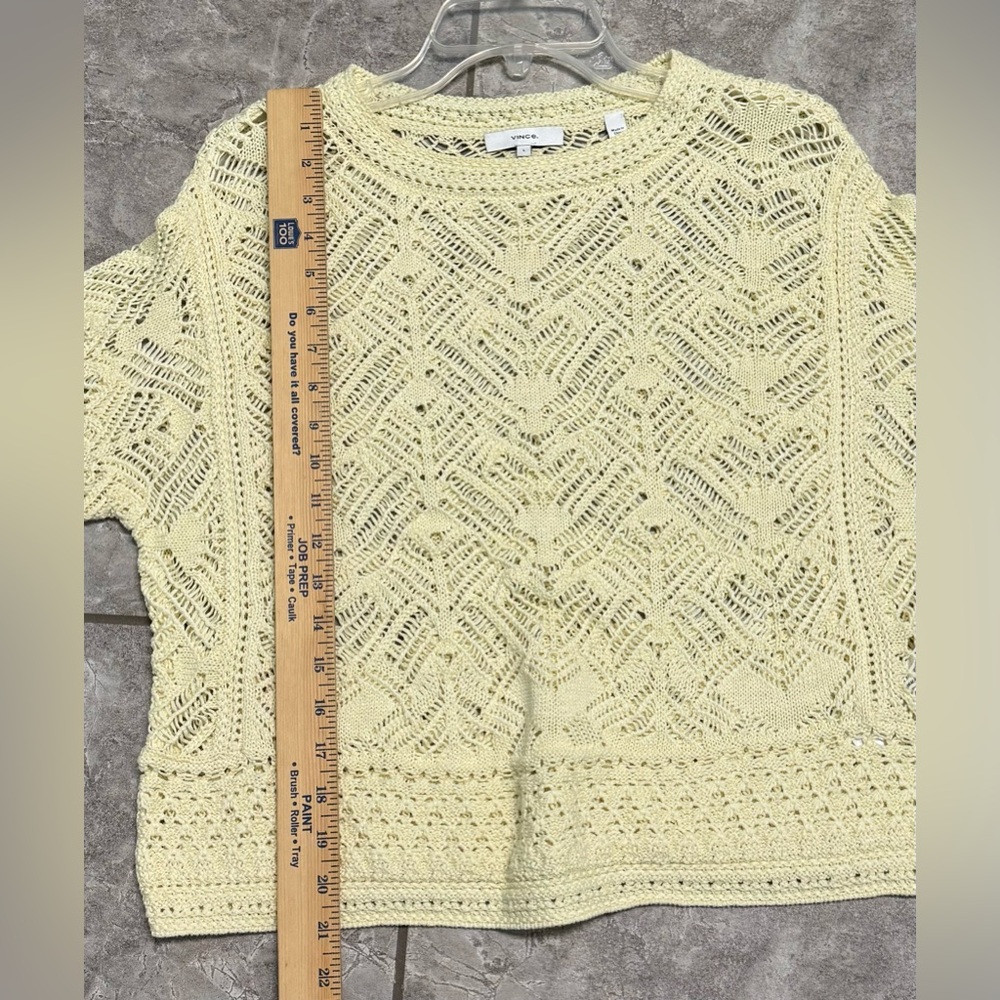 Vince Lace Patchwork Pullover Women's Sweater In … - image 6